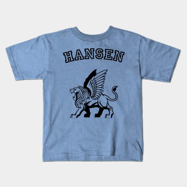 Hansen Logo black Kids T-Shirt by hamiltonarts